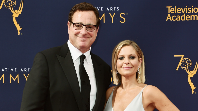 Bob Saget and Candace Cameron Bure at the Emmys
