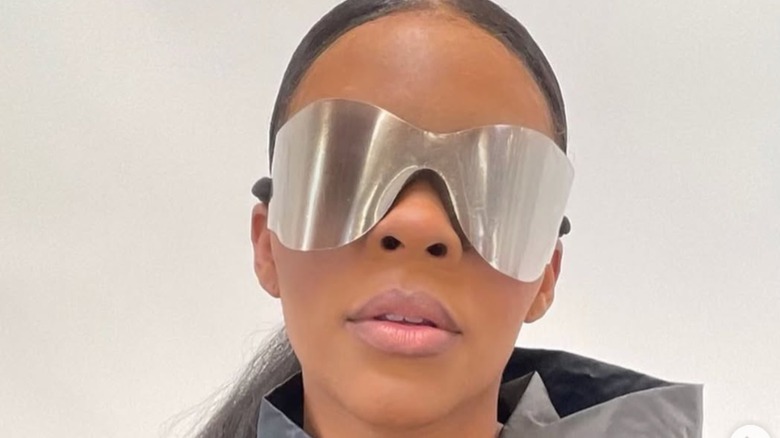 Candace Owens wearing huge sunglasses