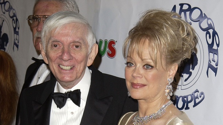 Aaron Spelling with his wife Candy.