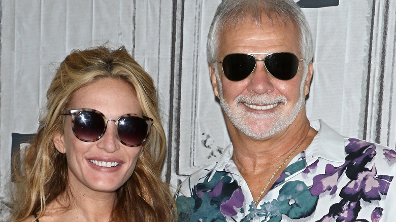 Captain Lee with Kate Chastain wearing sunglasses