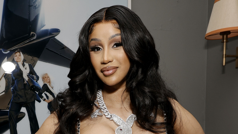 Cardi B posing for cameras 