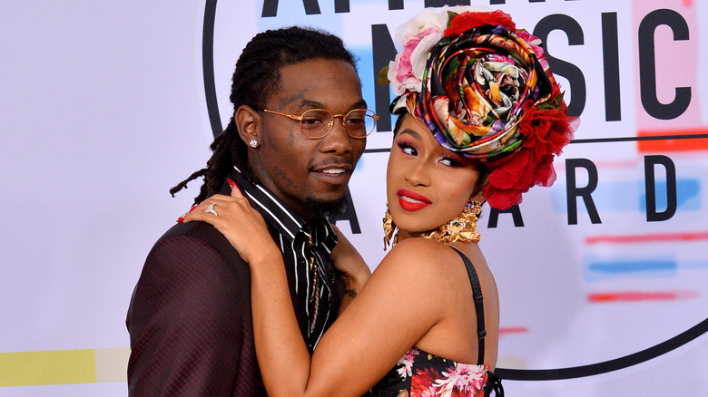 Cardi B and Offset at the American Music Awards