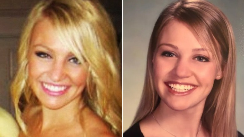 Split image of Carley Shimkus in 2012 and in high school