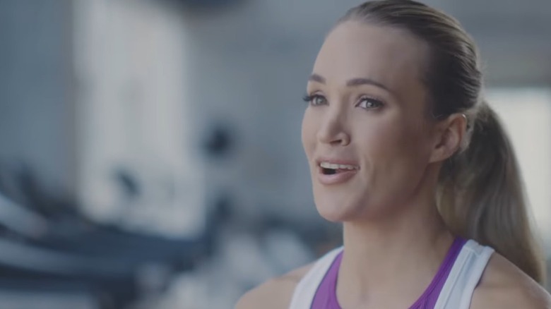 Carrie Underwood smiles in Bodyarmor ad