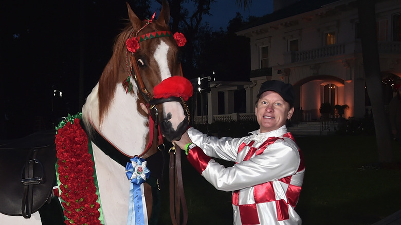 Carson Kressley with a horse