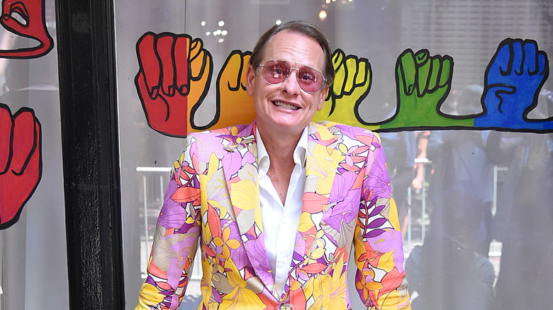 Carson Kressley in a colorful suit