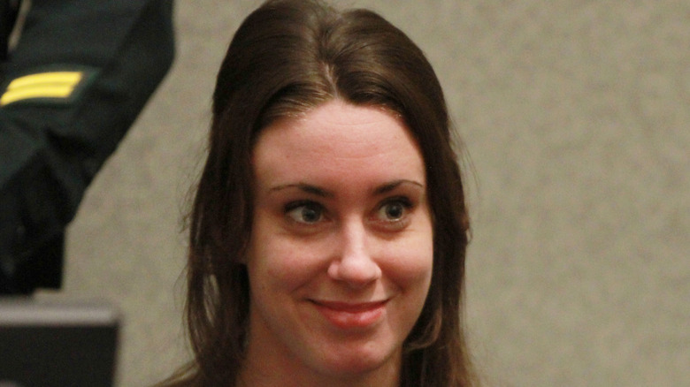 Casey Anthony smiling suspiciously