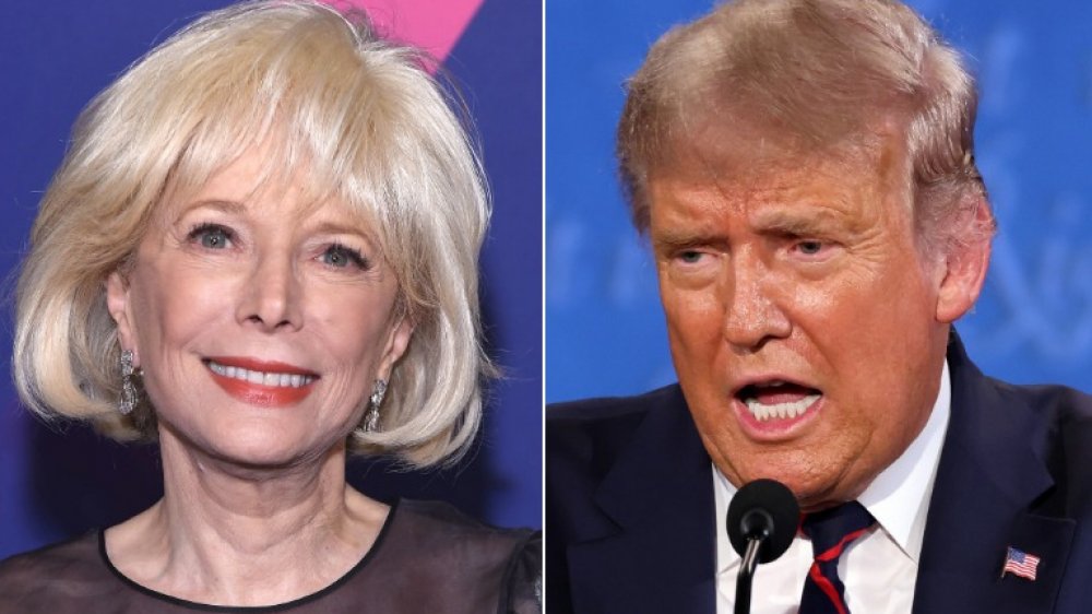 Lesley Stahl and Donald Trump