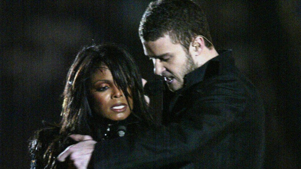 Justin Timberlake and Janet Jackson during their Sup