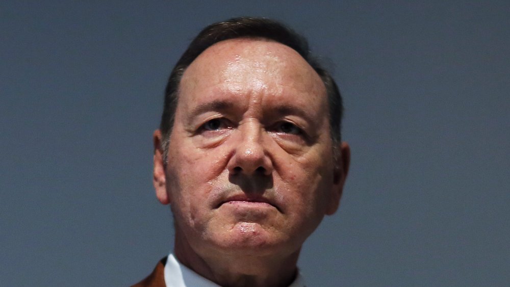 Kevin Spacey gazing up 