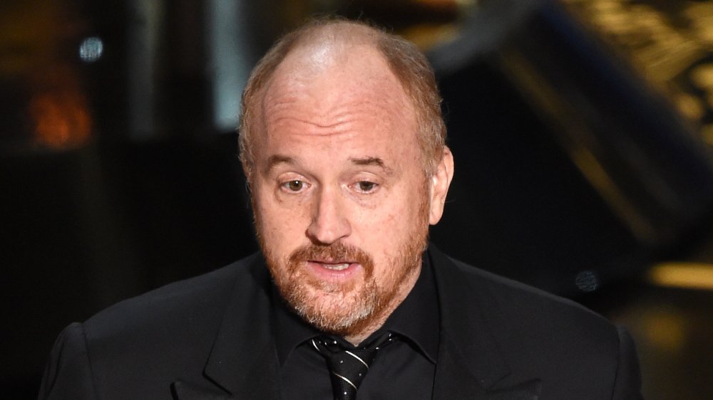 Louis C.K. speaking on stage