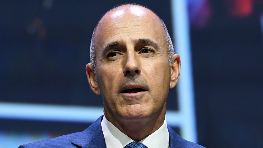 Matt Lauer speaking, looking off camera