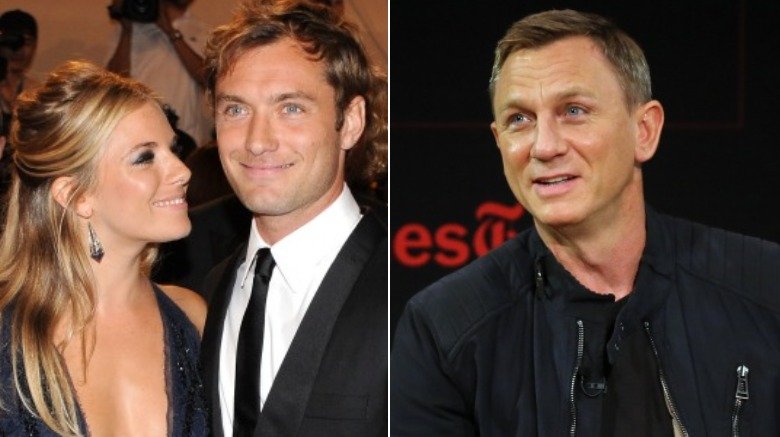 Sienna Miller, Jude Law and Daniel Craig