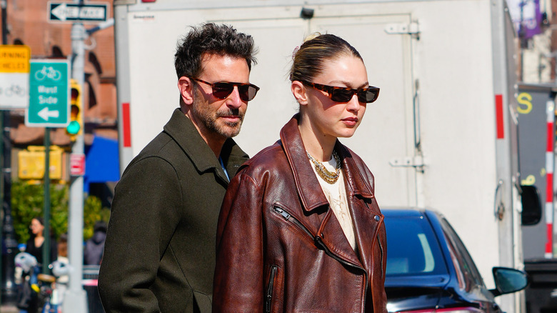 Bradley Cooper and Gigi Hadid walk together in New York