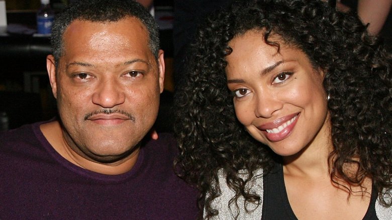 Laurence Fishburne and Gina Torres
