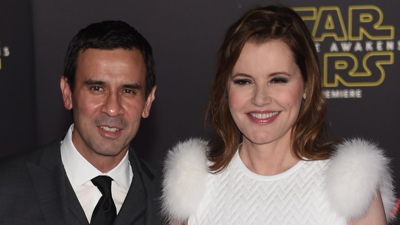 Reza Jarrahy and Geena Davis 