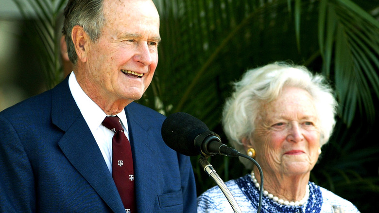 George H.W. Bush with wife Barbara