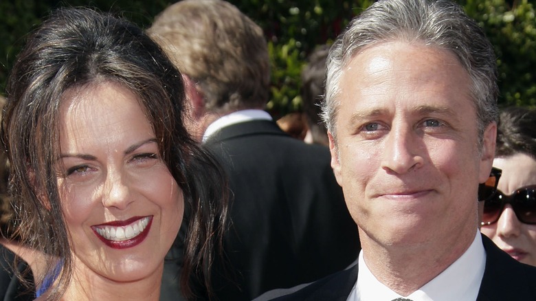 Tracey McShane and Jon Stewart