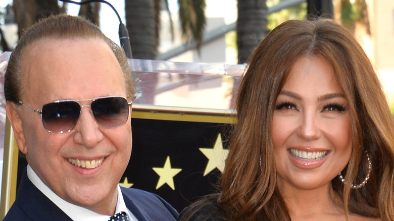 Tommy Mottola and Thalia