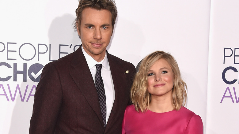 Kristen Bell and Dax Shepard smiling