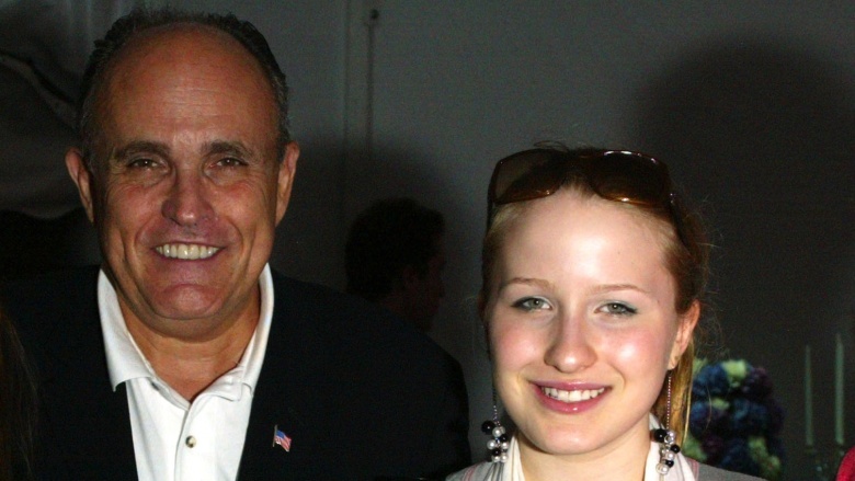 Rudy Giuliani and Caroline Giuliani smiling