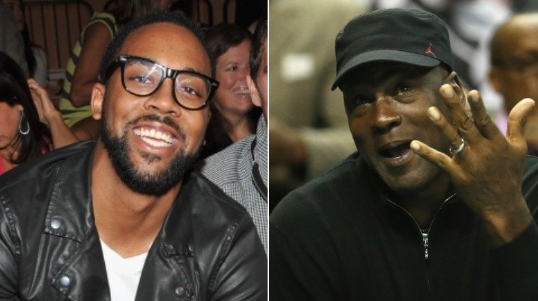 Split image of Marcus and Michael Jordan