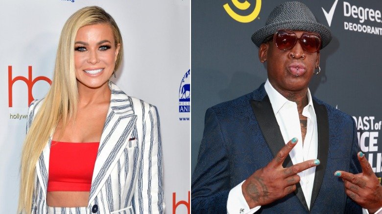 Carmen Electra and Dennis Rodman