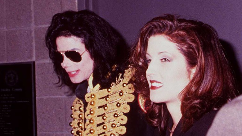 Michael Jackson and Lisa Marie Presley