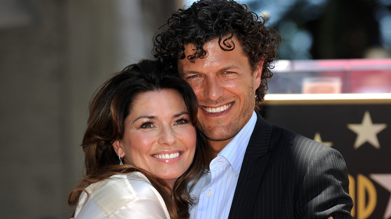 Shania Twain and Frédéric Thiébaud smiling