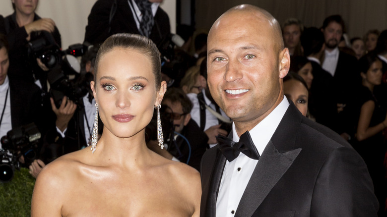 Hannah Jeter and Derek Jeter posing