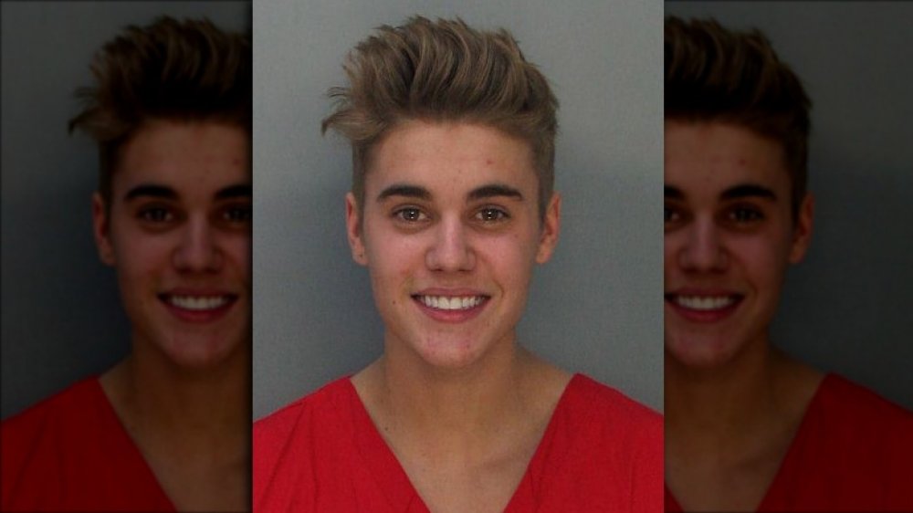 Justin Bieber mugshot for 2014 DUI arrest 