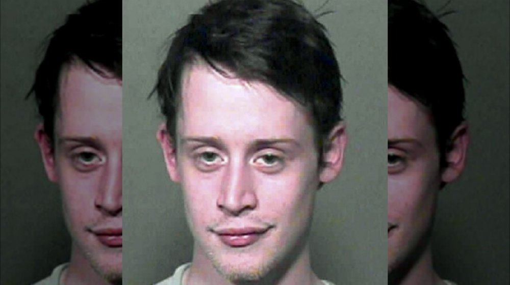 Macaulay Culkin's 2002 mugshot for drug possession