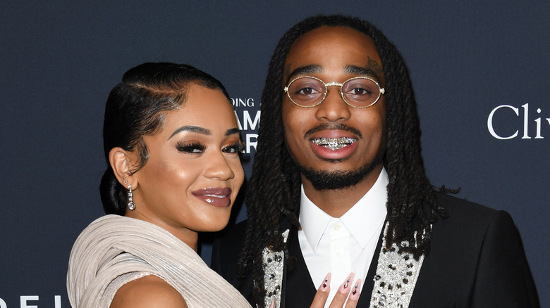 Saweetie and Quavo smiling