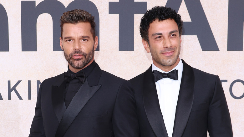 Ricky Martin and Jwan Yosef posing