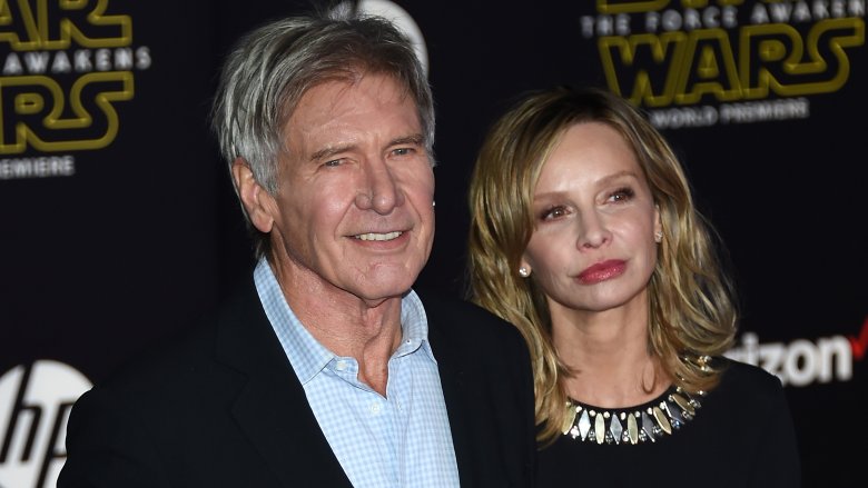 Harrison Ford and Calista Flockhart at a Star Wars premiere