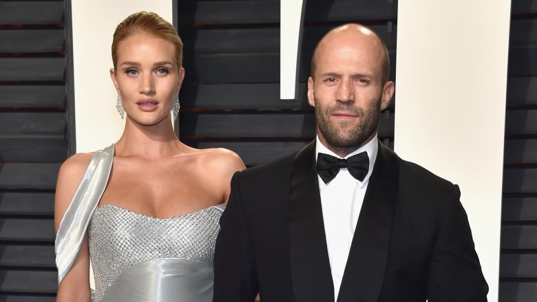 Rosie Huntington-Whiteley and Jason Statham on the red carpet