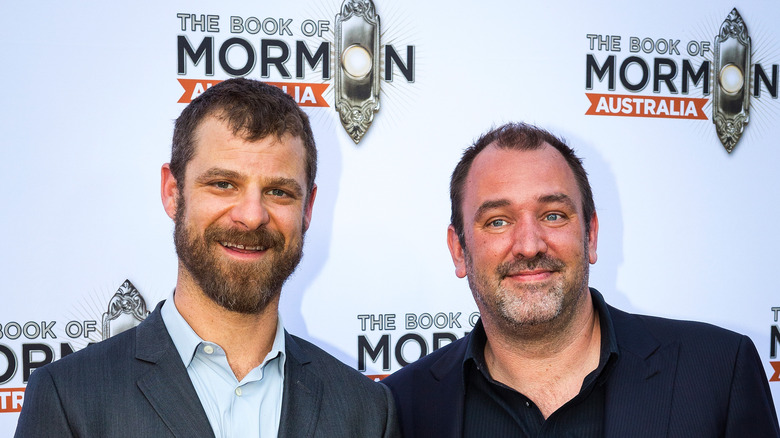 Matt Stone and Trey Parker smiling