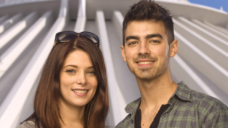 Ashley Greene and Joe Jonas smiling