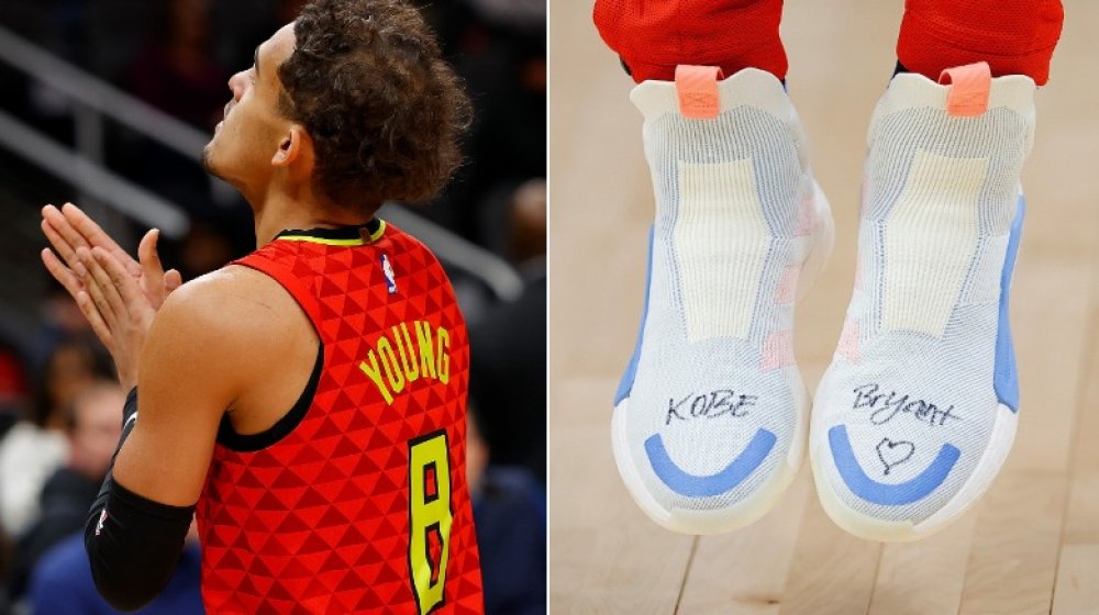 Trae Young honors Kobe Bryant with his jersey and shoes