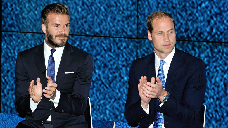 David Beckham, Prince William clapping