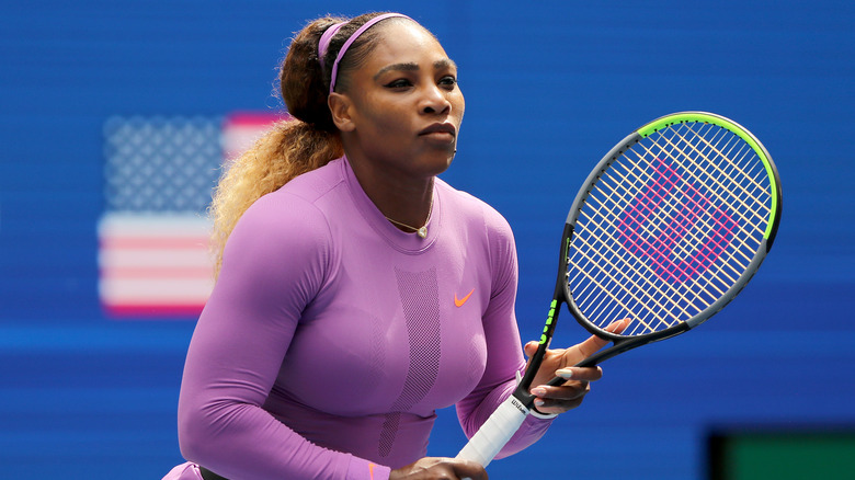 Serena Williams playing tennis