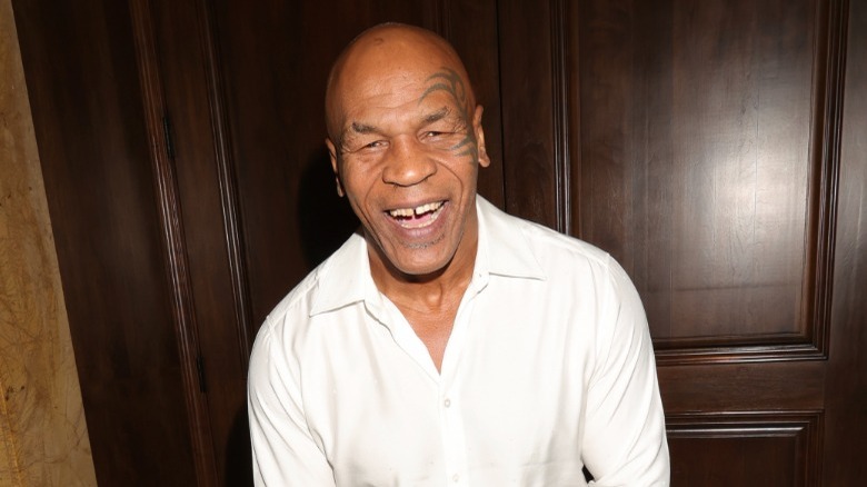 Mike Tyson smiling