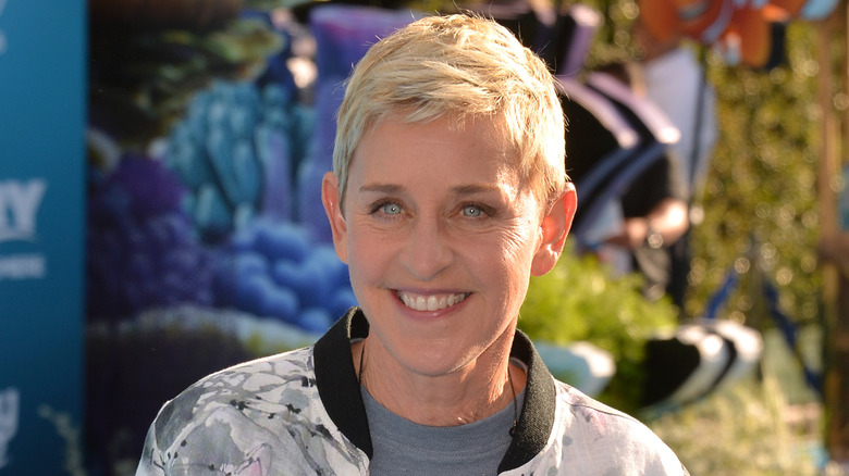 Ellen DeGeneres smiling