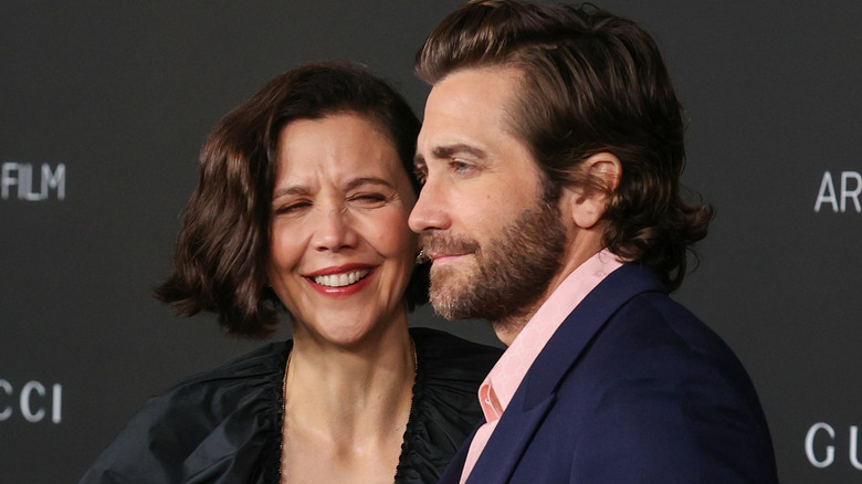 Jake and Maggie Gyllenhaal smiling together