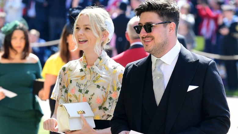 Carey Mulligan smiling with Marcus Mumford