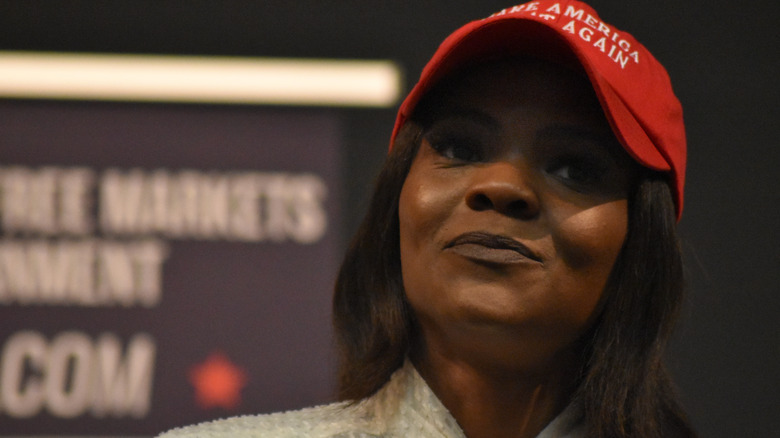 Candace Owens in blazer 