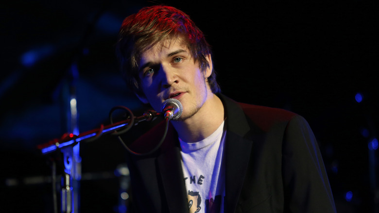 Bo Burnham performing