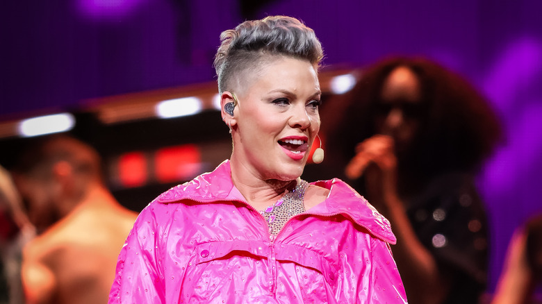 Pink on stage