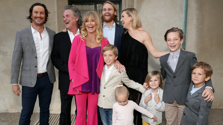 Golden Hawn with her kids and grandkids 