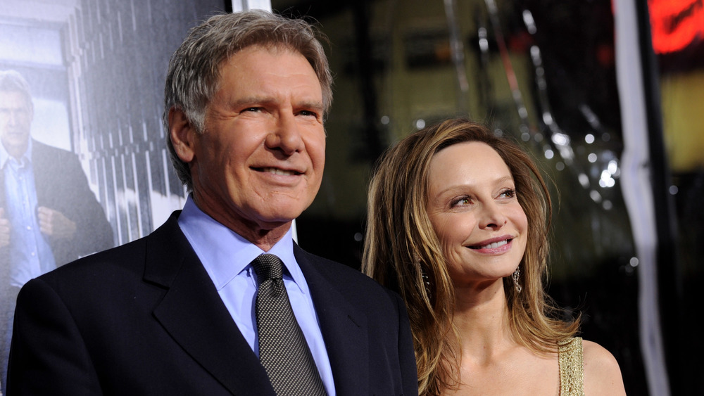 Harrison Ford and Calista Flockhart smiling